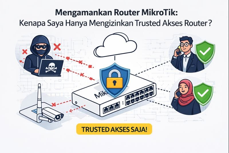 🛡️Mengamankan Router MikroTik: Kenapa Saya Hanya Mengizinkan Trusted Akses ke Router