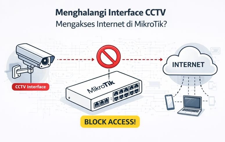 🛡️Menghalangi Interface CCTV Mengakses Internet di MikroTik