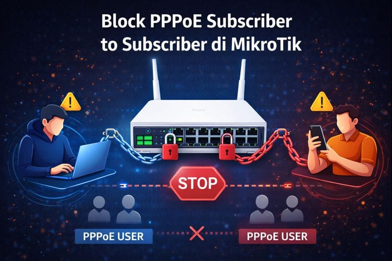 ⚠️ Block PPPoE Subscriber to Subscriber di MikroTik