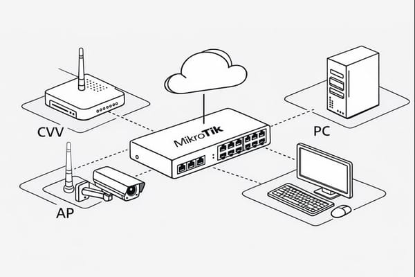 🛡️Segmentasi Jaringan MikroTik: Pengalaman Saya Mengamankan Server & Jaringan Desa
