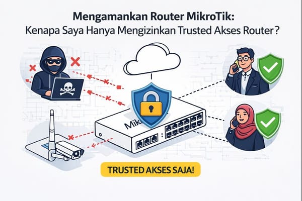 🛡️Mengamankan Router MikroTik: Kenapa Saya Hanya Mengizinkan Trusted Akses ke Router